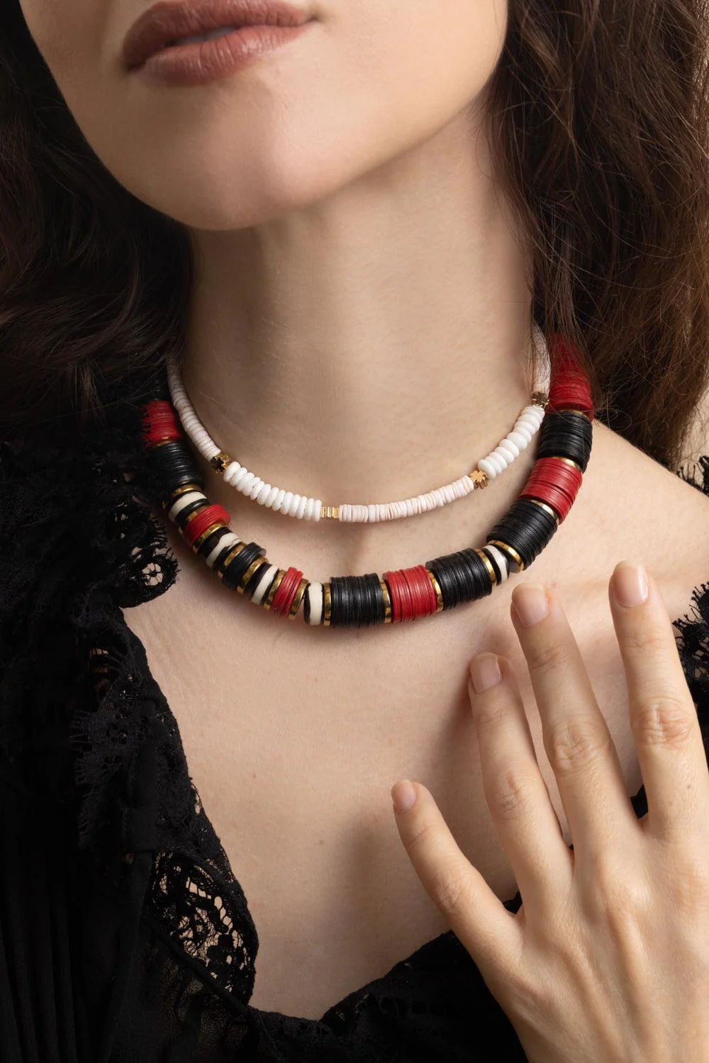 Blush Bianca Clovers Necklace - Image 2