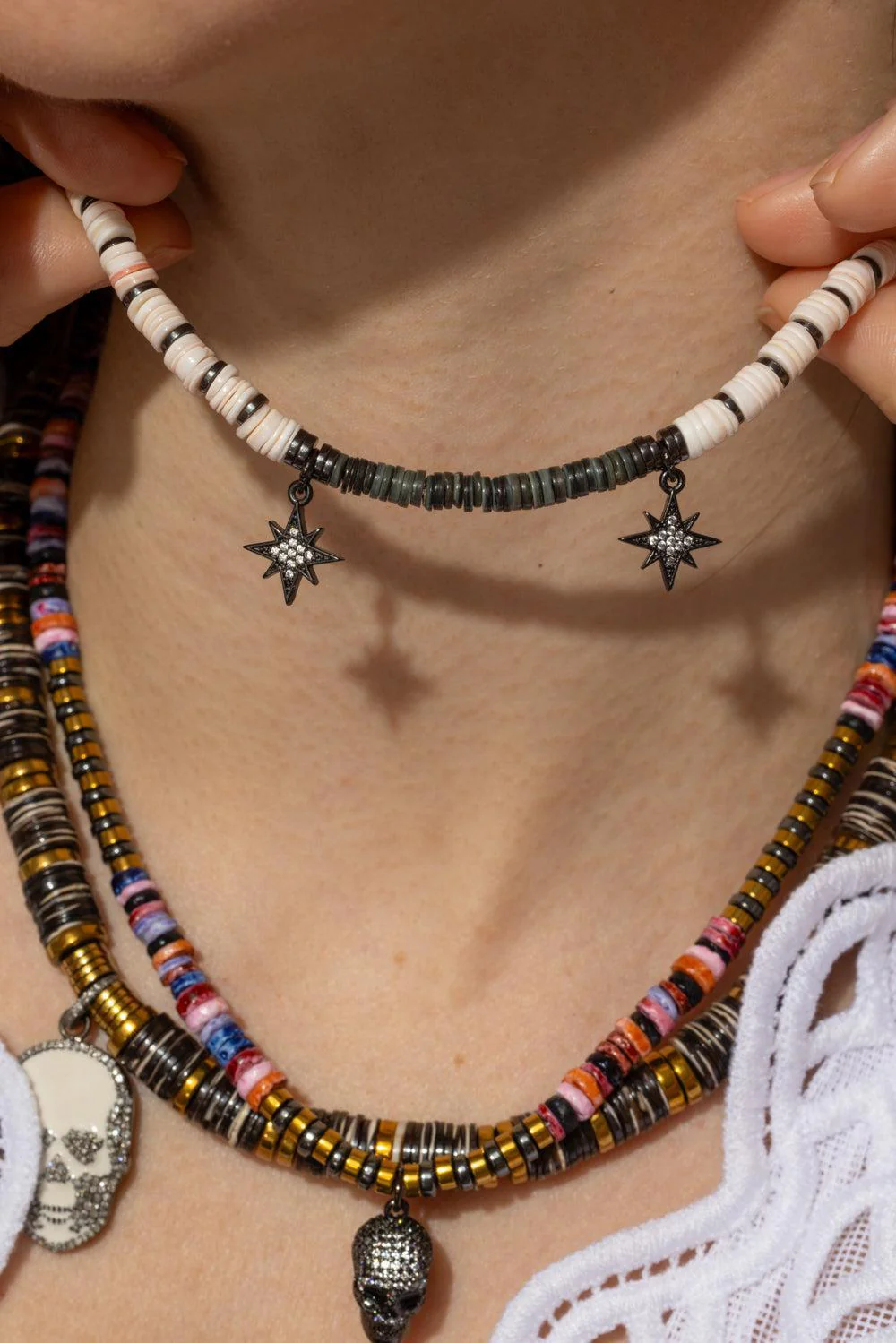 Blush Notte Black Stars Necklace - Image 3