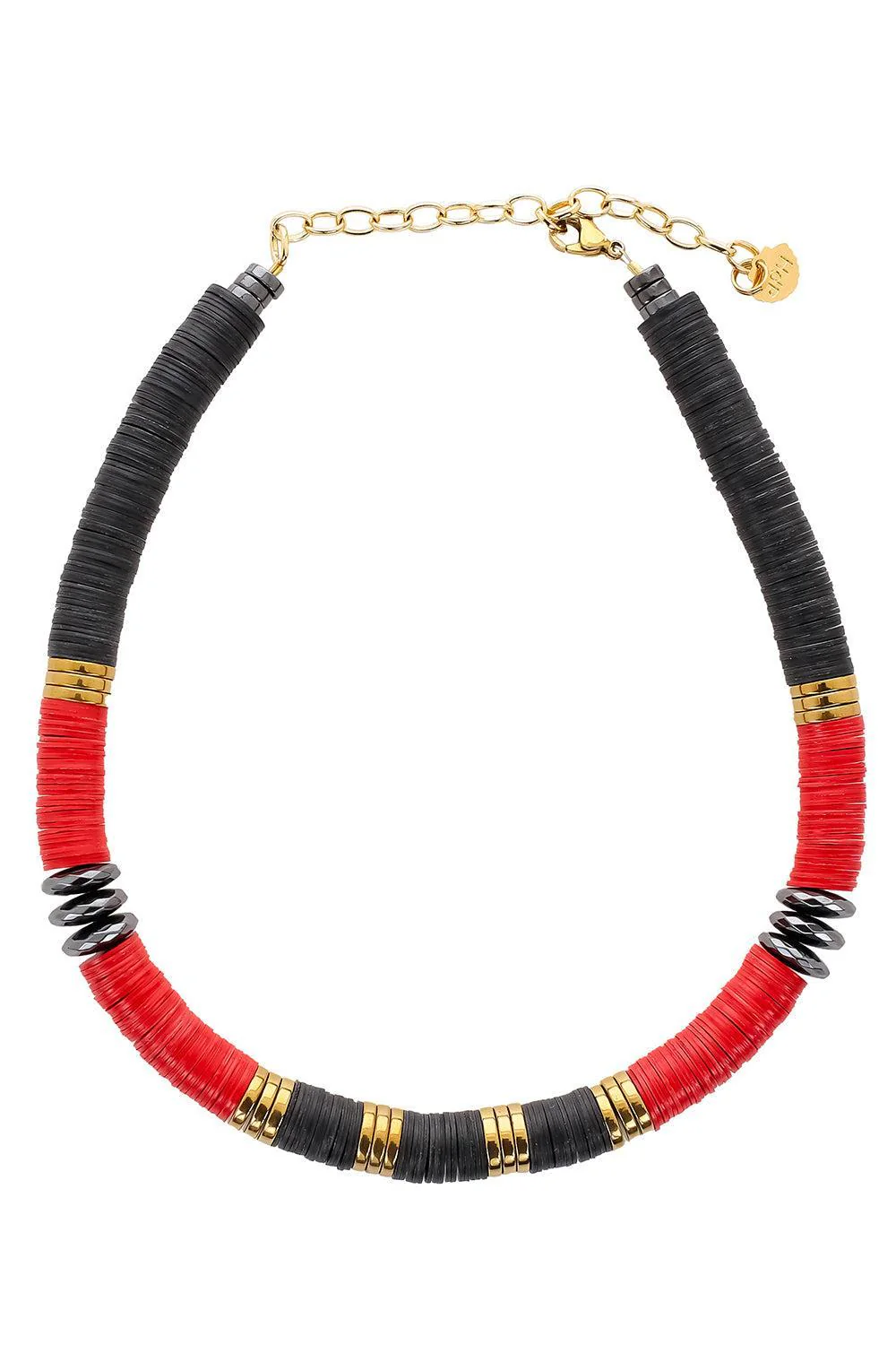 Jaipur Black Red Hematite Necklace