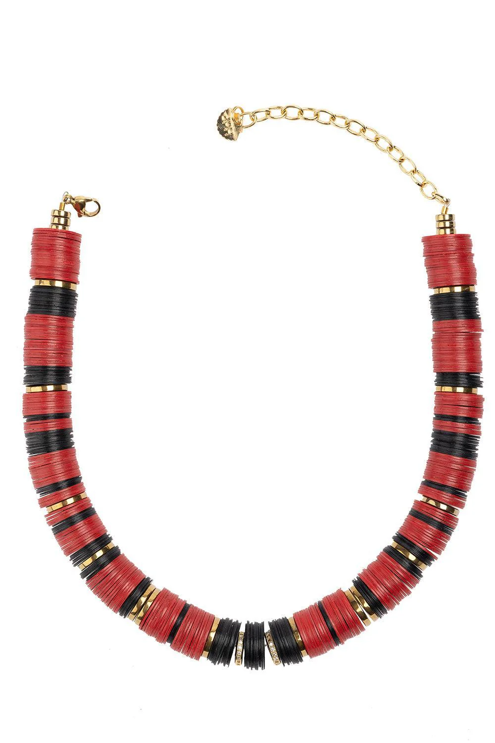 Jaipur Black Red Necklace