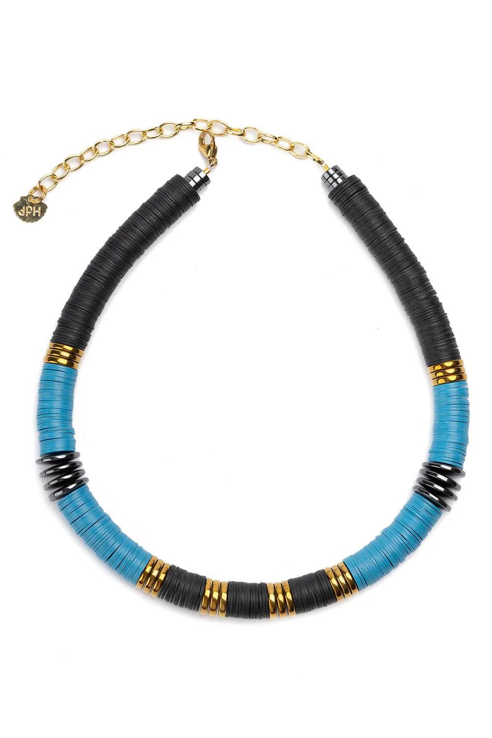 Jaipur Blue Black Ante Necklace