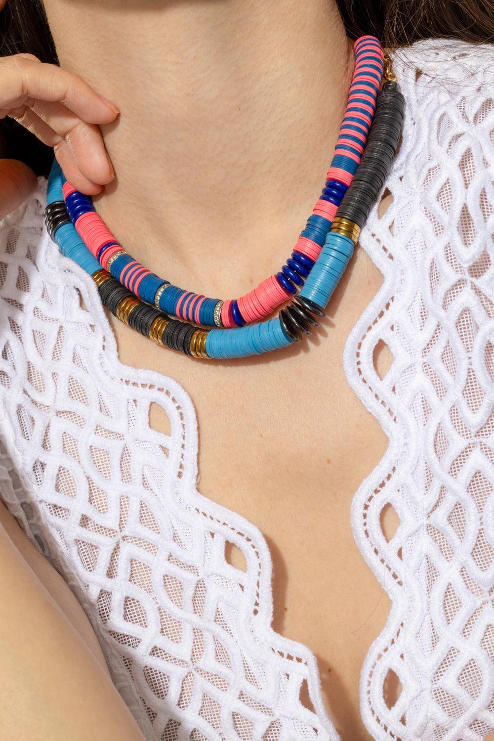 Jaipur Blue Black Ante Necklace - Image 4