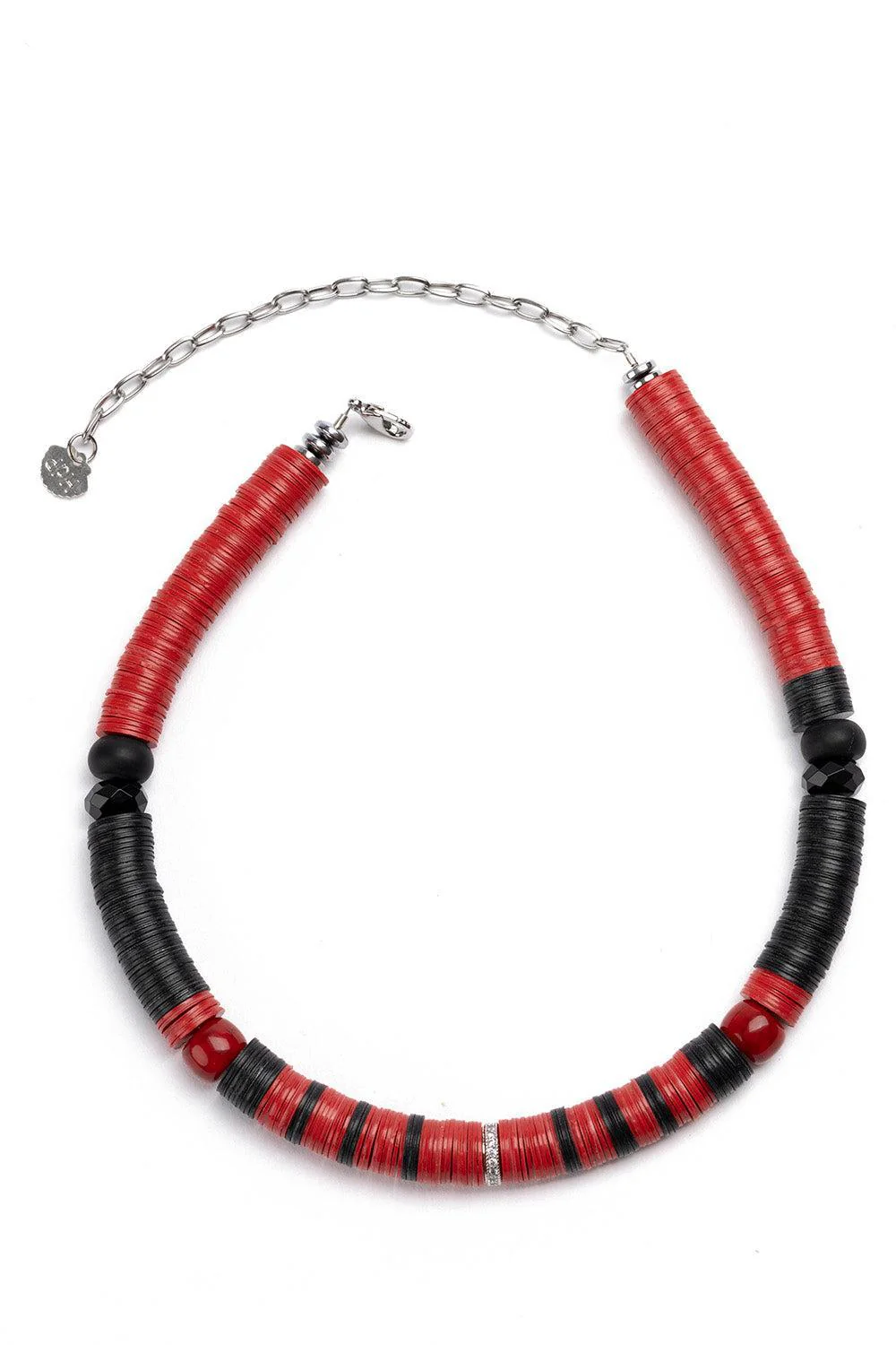 Jaipur Red Black Lati Necklace
