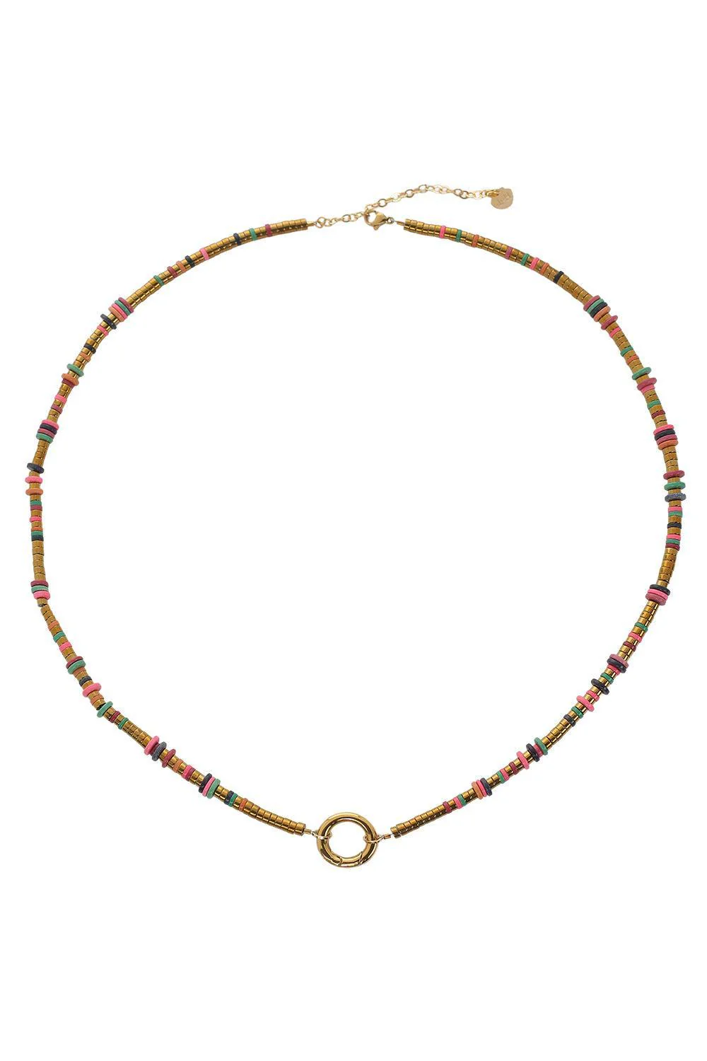 Multicolor Agate Beaded Necklace