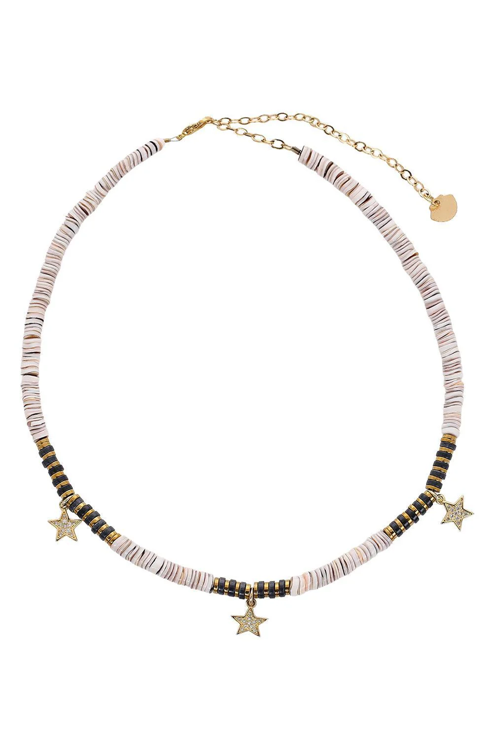 Pink Sea Shell Stars Necklace