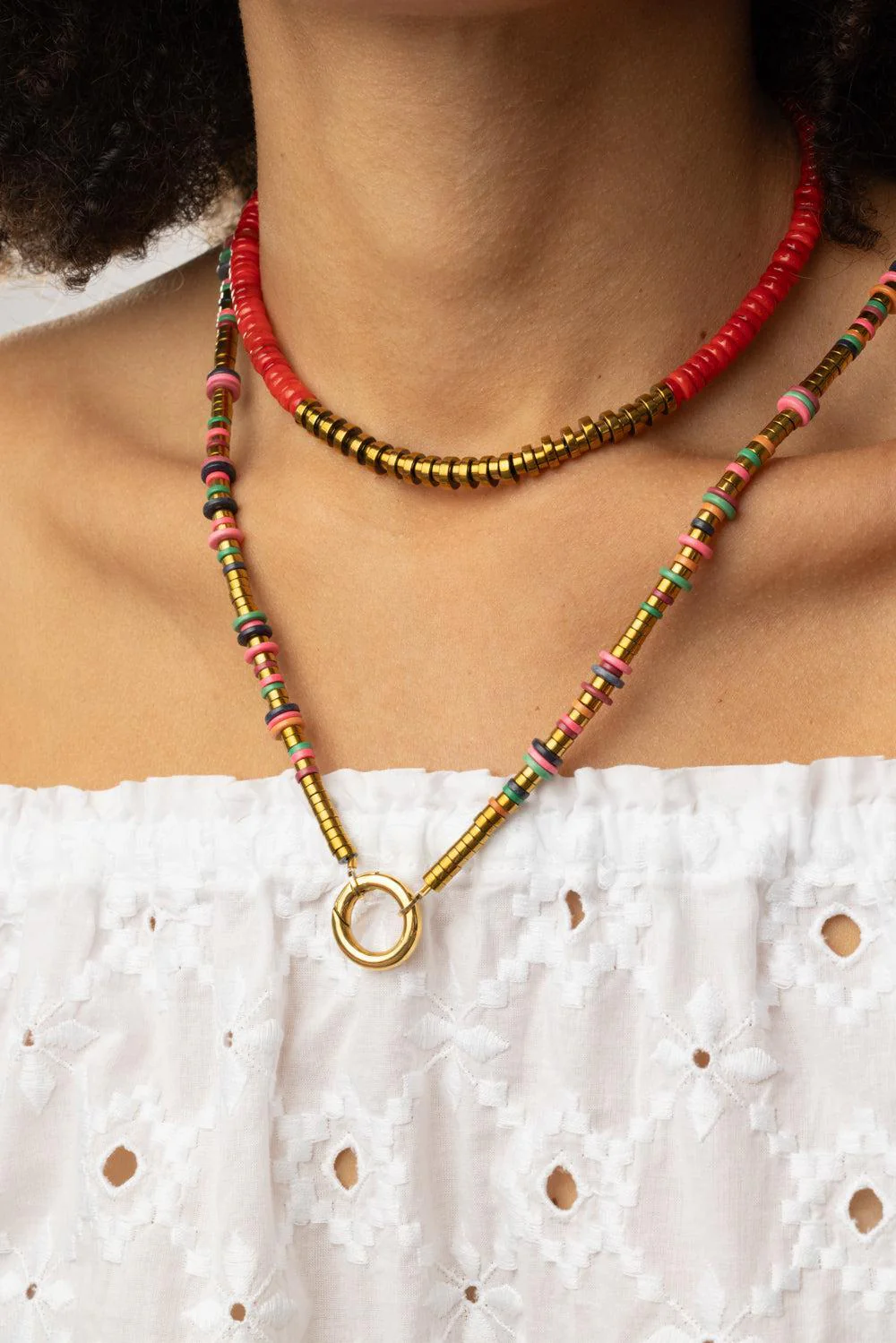 Red Iris Prime Hematite Necklace - Image 4