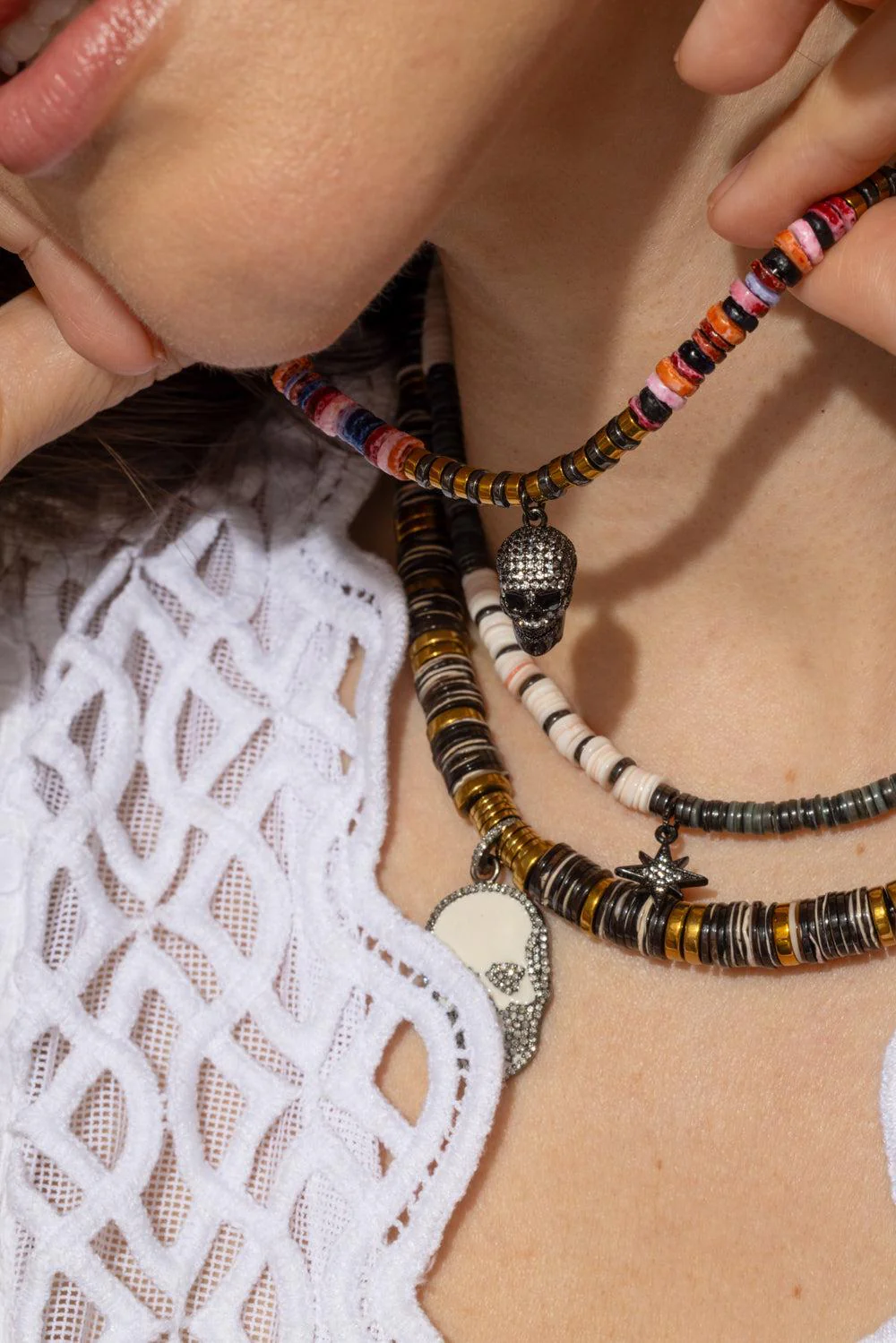 Sahara Black Skull Necklace - Image 3