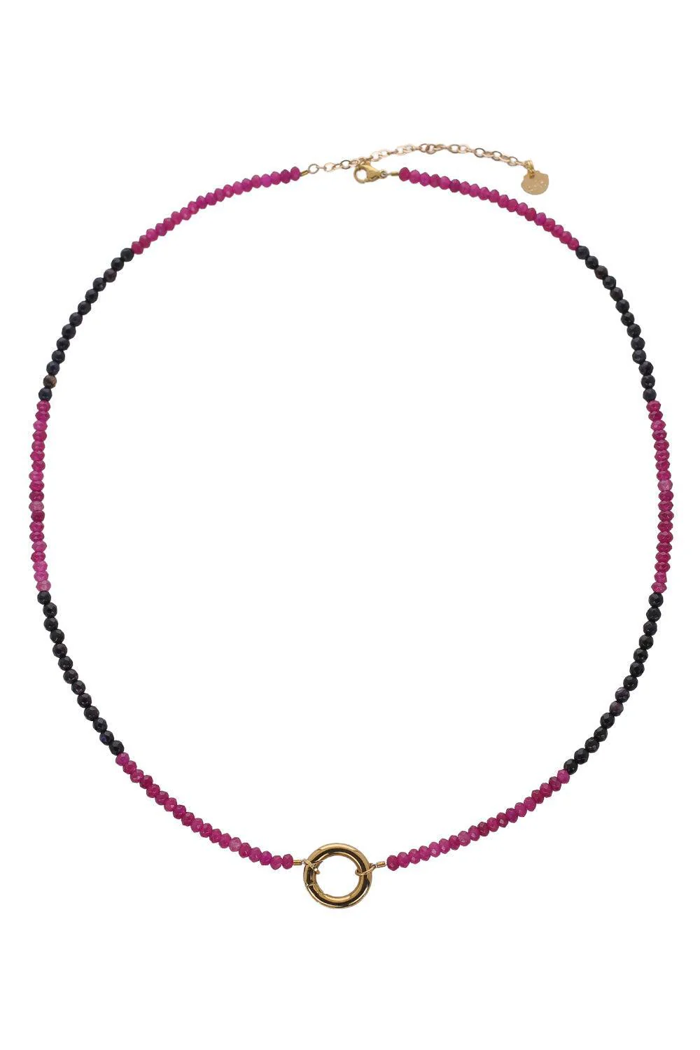 Violet Agate Beaded Necklace