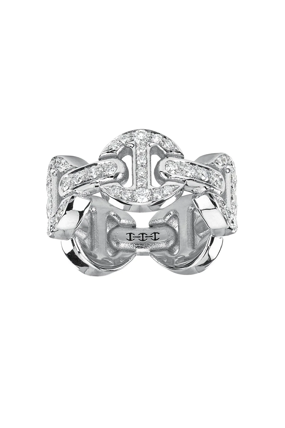 Classic Tri-Link Antiquated Ring
