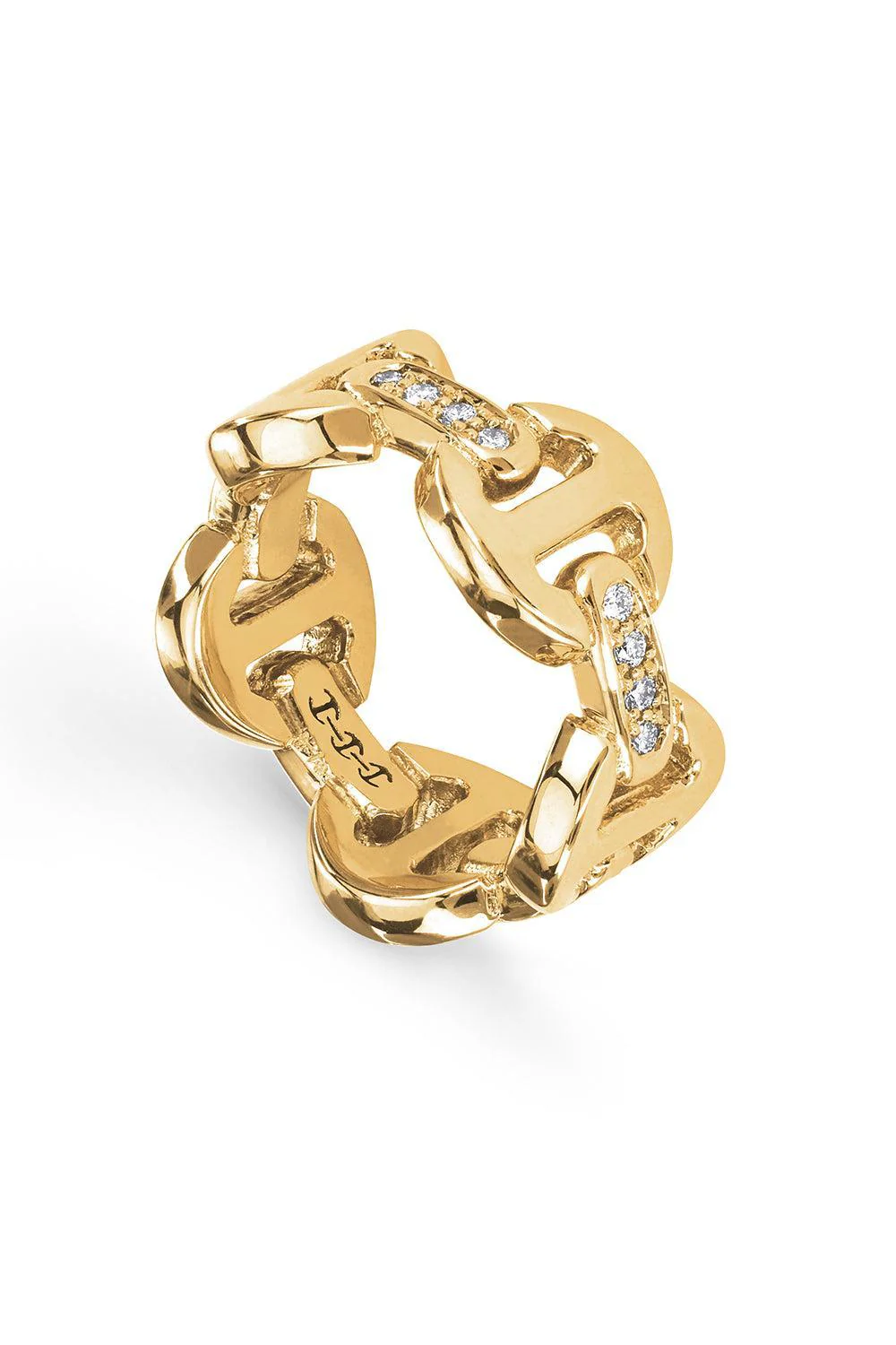 Dame Classic Tri-Link Diamond Ring - Image 5