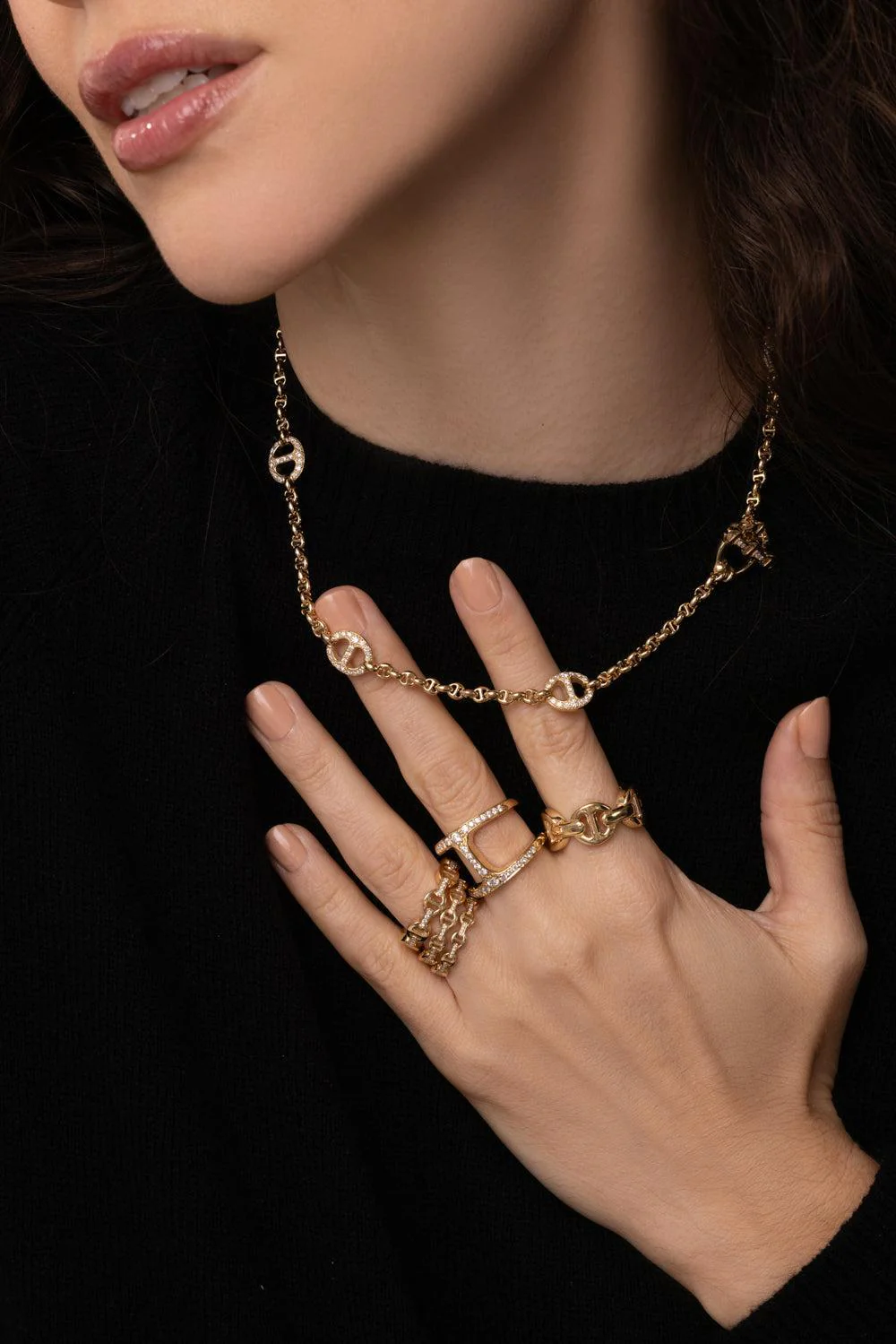 Micro Open Link Station Necklace - Image 3