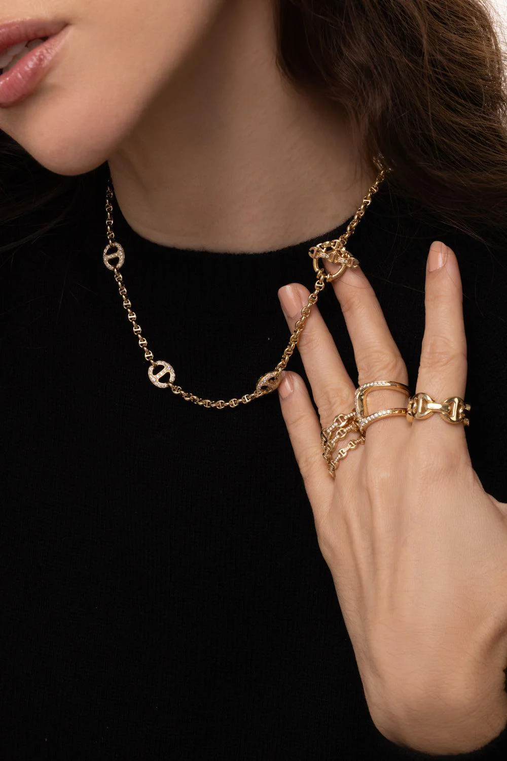 Micro Open Link Station Necklace - Image 4