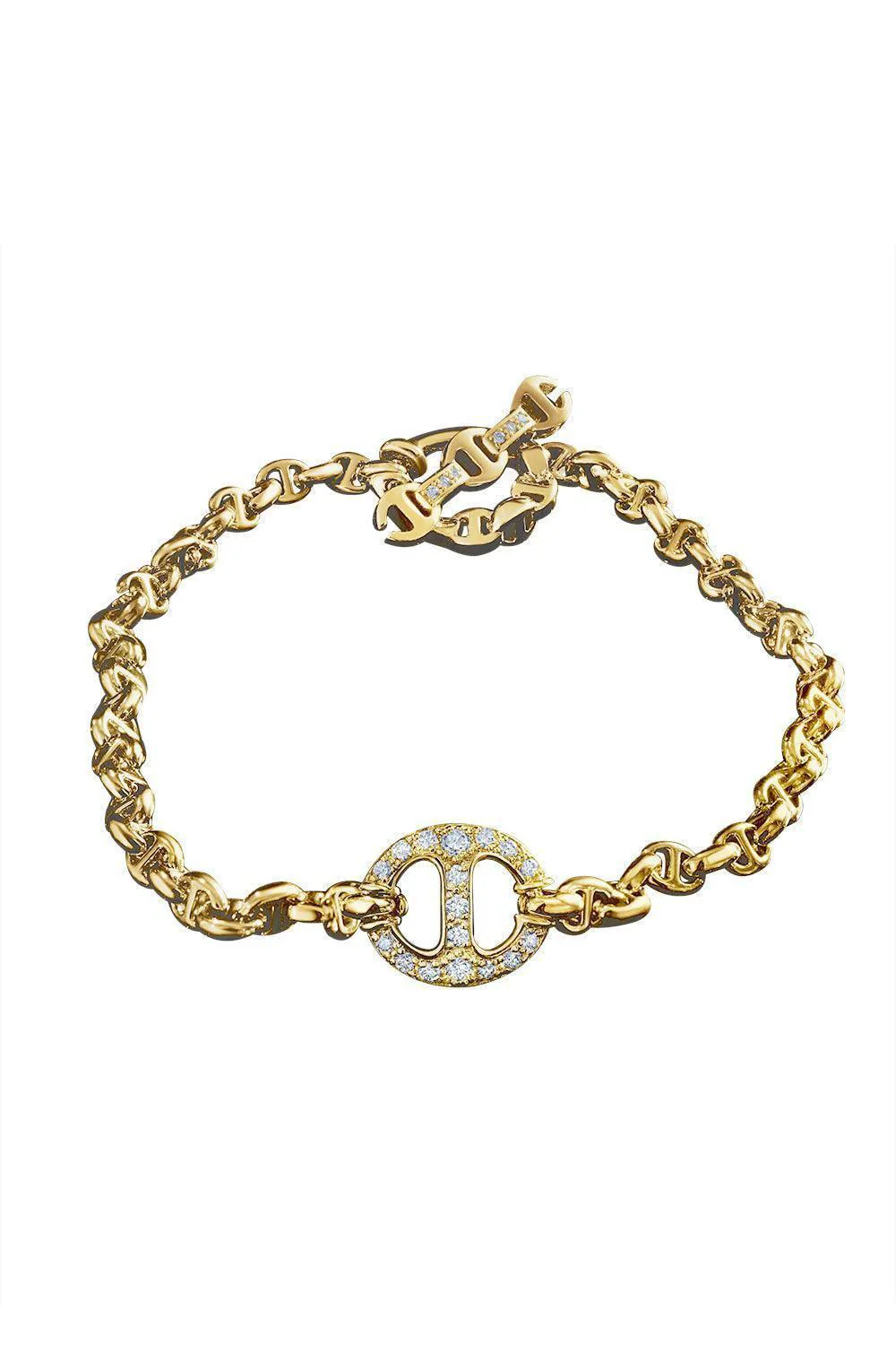 Single Link Diamond Micro Bracelet