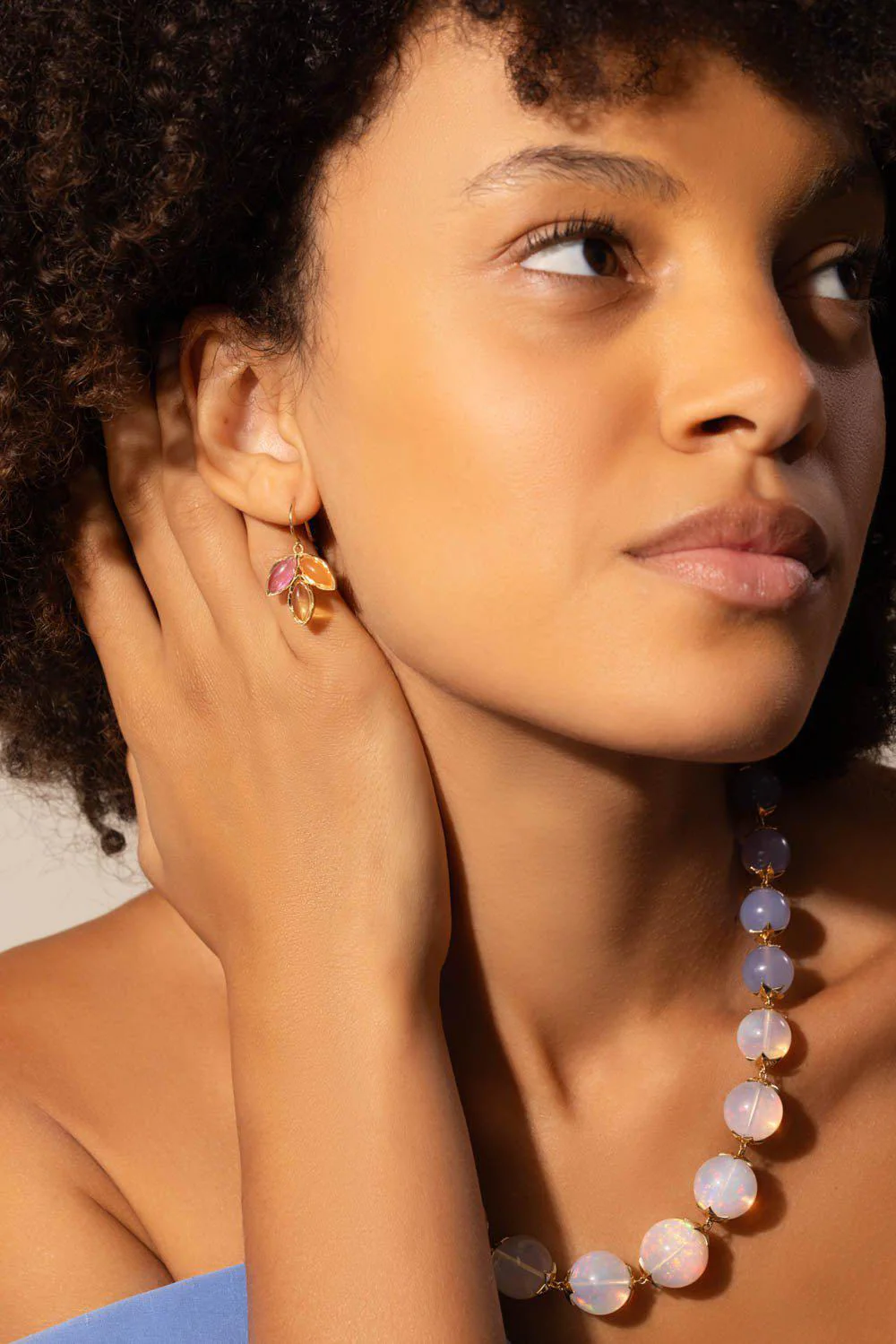 Carnelian Three Marquise Earrings - Image 6