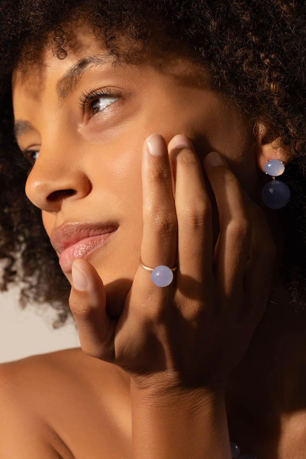 Chalcedony Gumball Ring - Image 3
