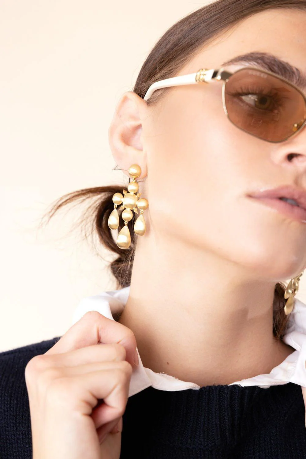 Domed Chandelier Earrings - Image 3