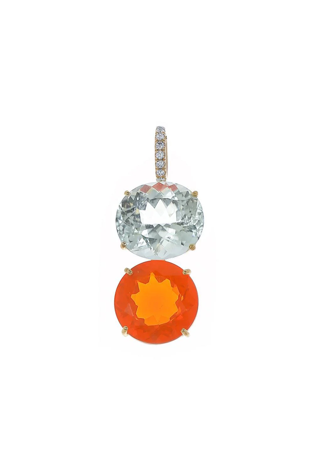 Fire Opal Gemmy Gem Pendant