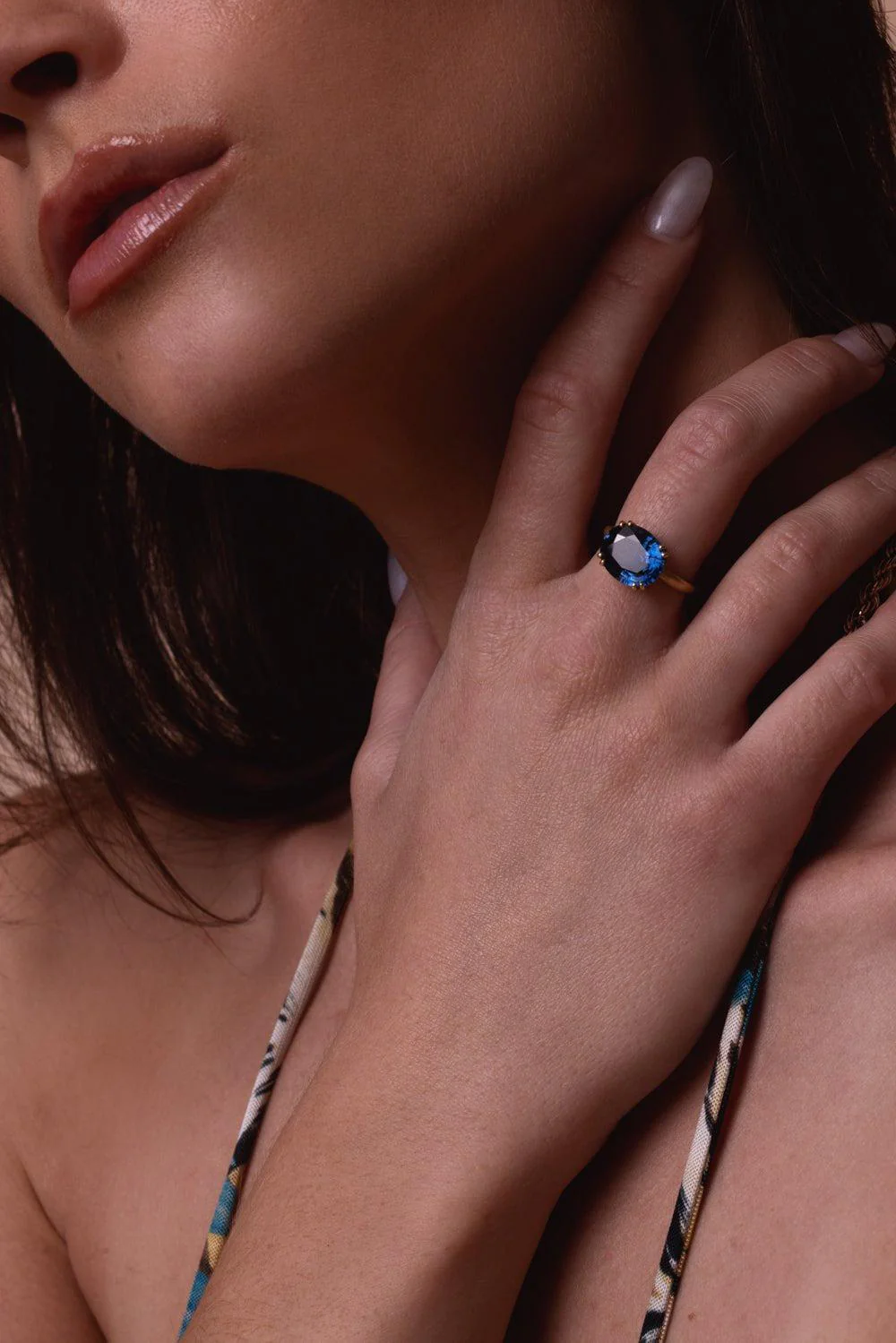 Gemmy Gem Double Prong Sapphire Ring - Image 2