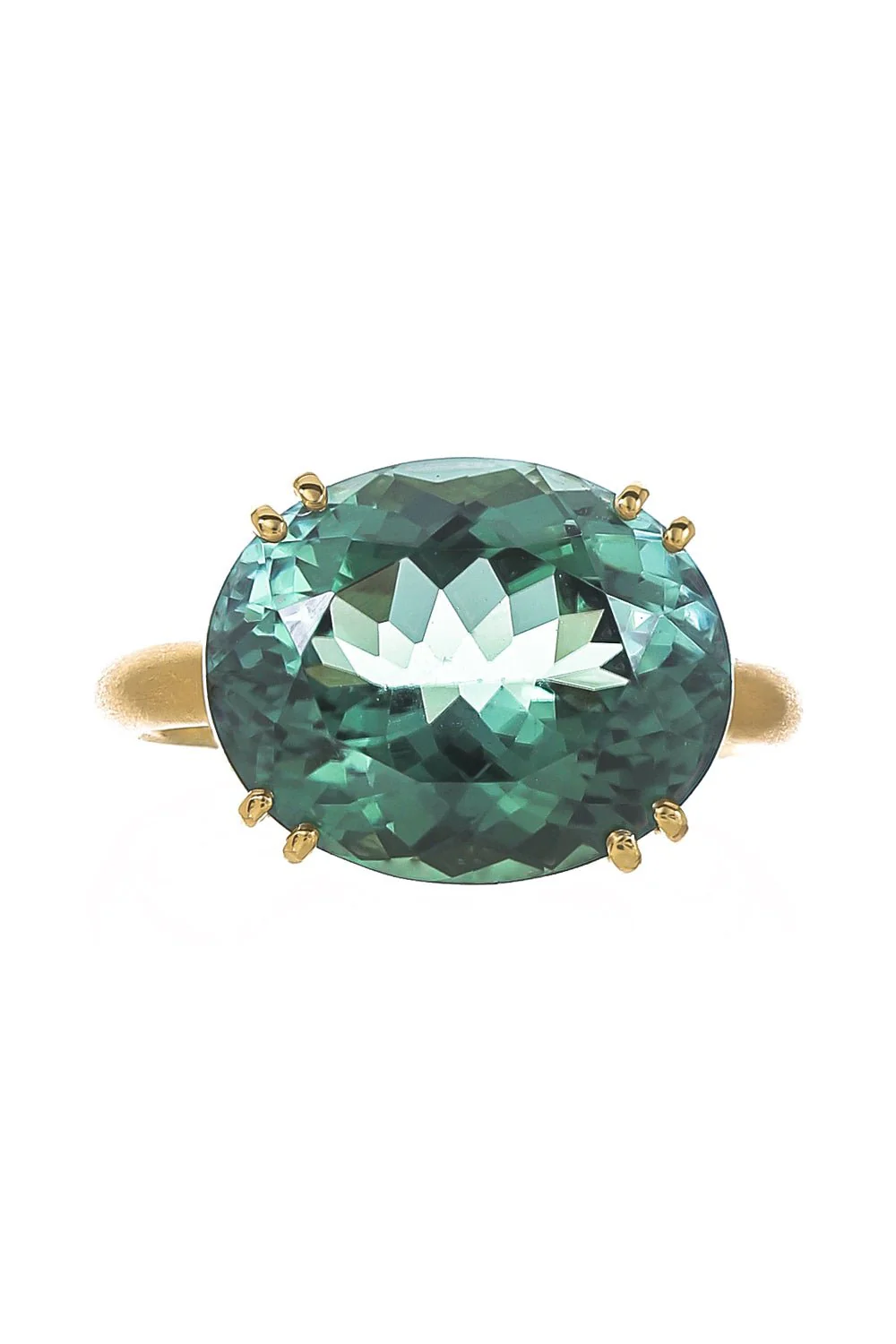 Gemmy Gem Double Prong Tourmaline Ring