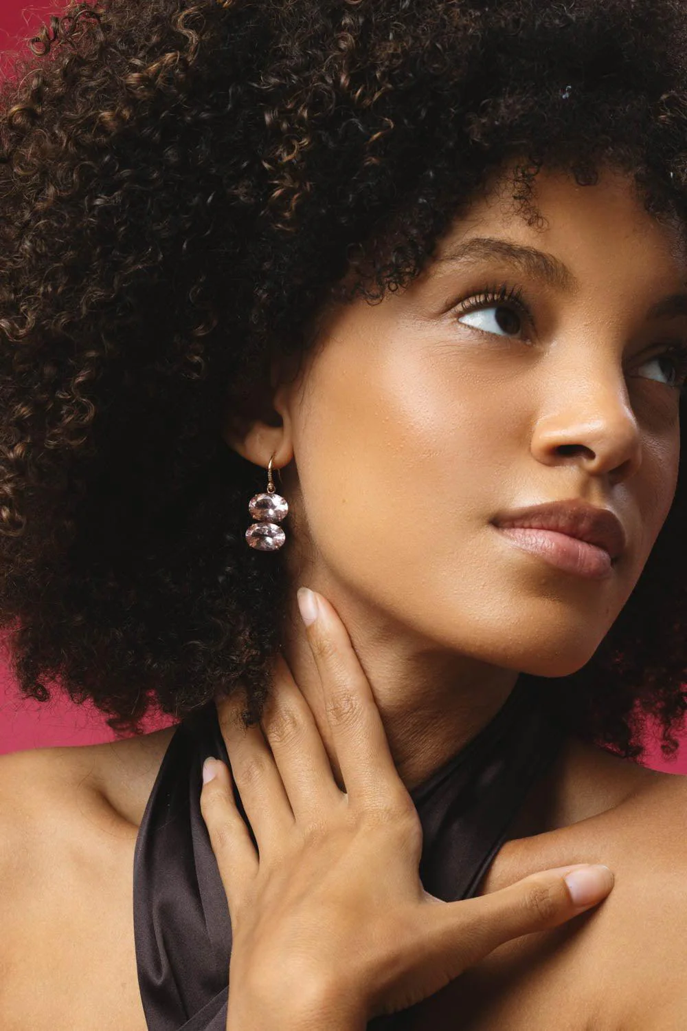Gemmy Gem Double Stone Morganite Earrings - Image 4