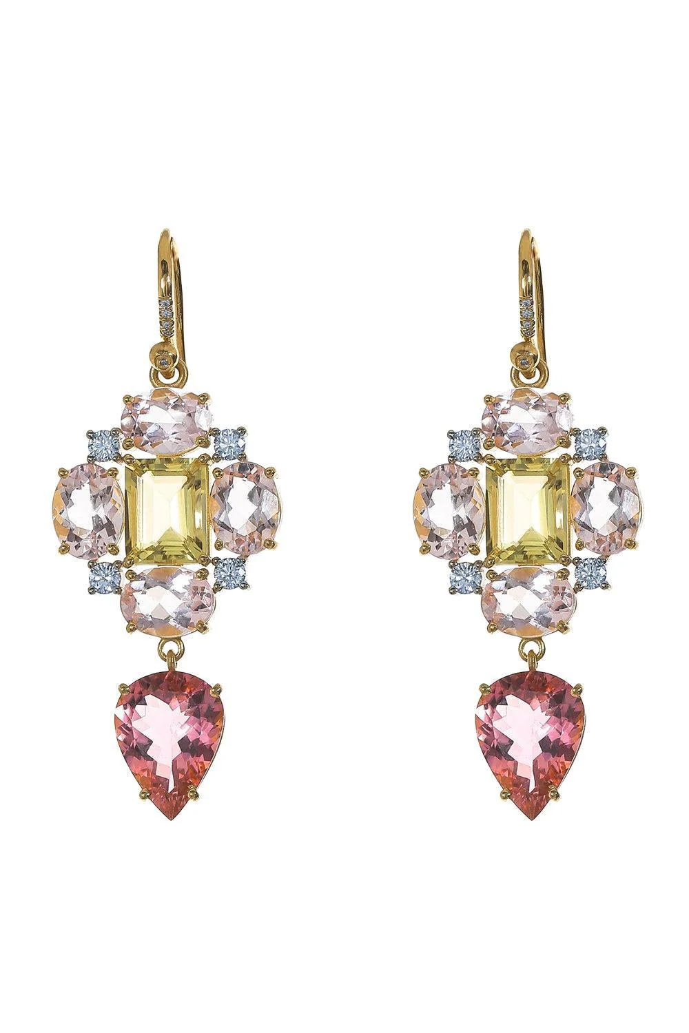 Gemmy Gem Morganite Pink Tourmaline Earrings