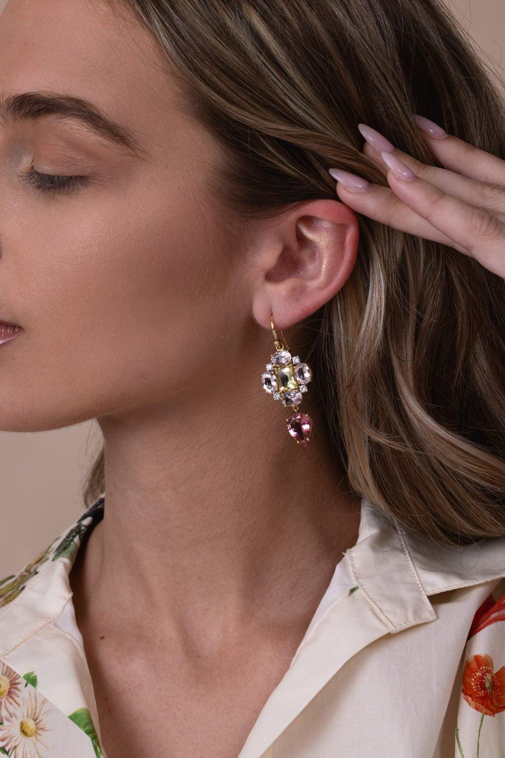 Gemmy Gem Morganite Pink Tourmaline Earrings - Image 3