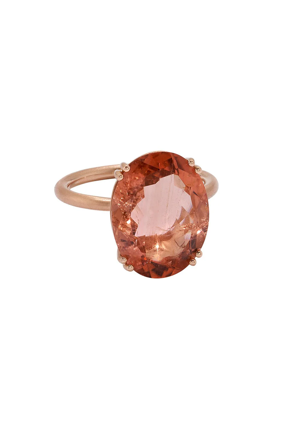 Gemmy Gem Pink Tourmaline Prong Ring