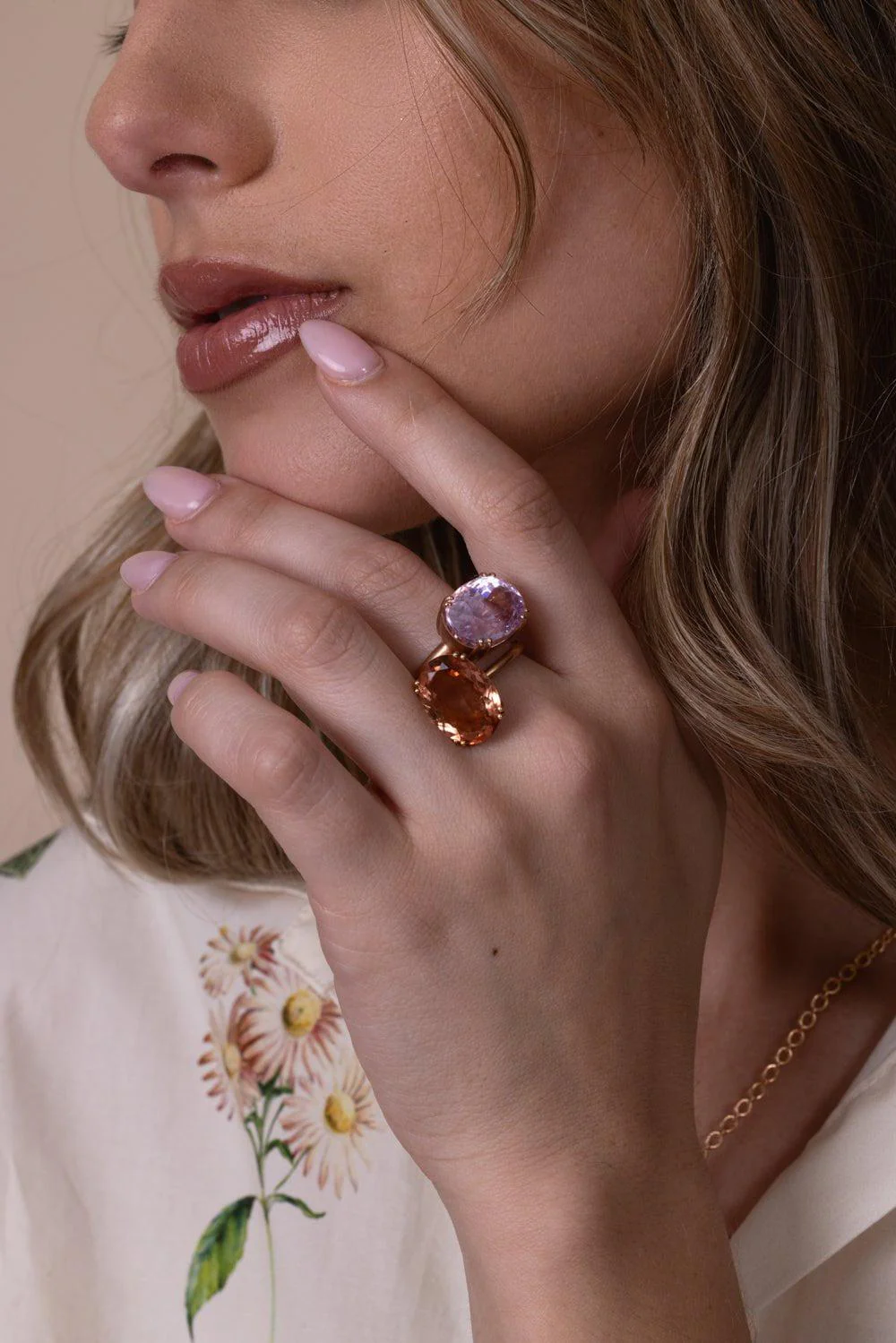 Gemmy Gem Pink Tourmaline Prong Ring - Image 3