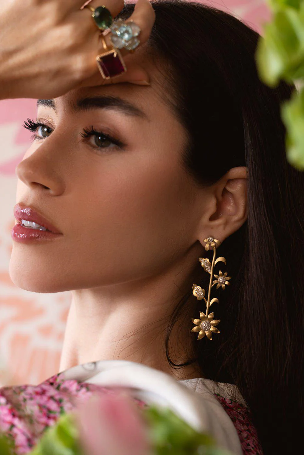 Golden Blossom Earrings - Image 2