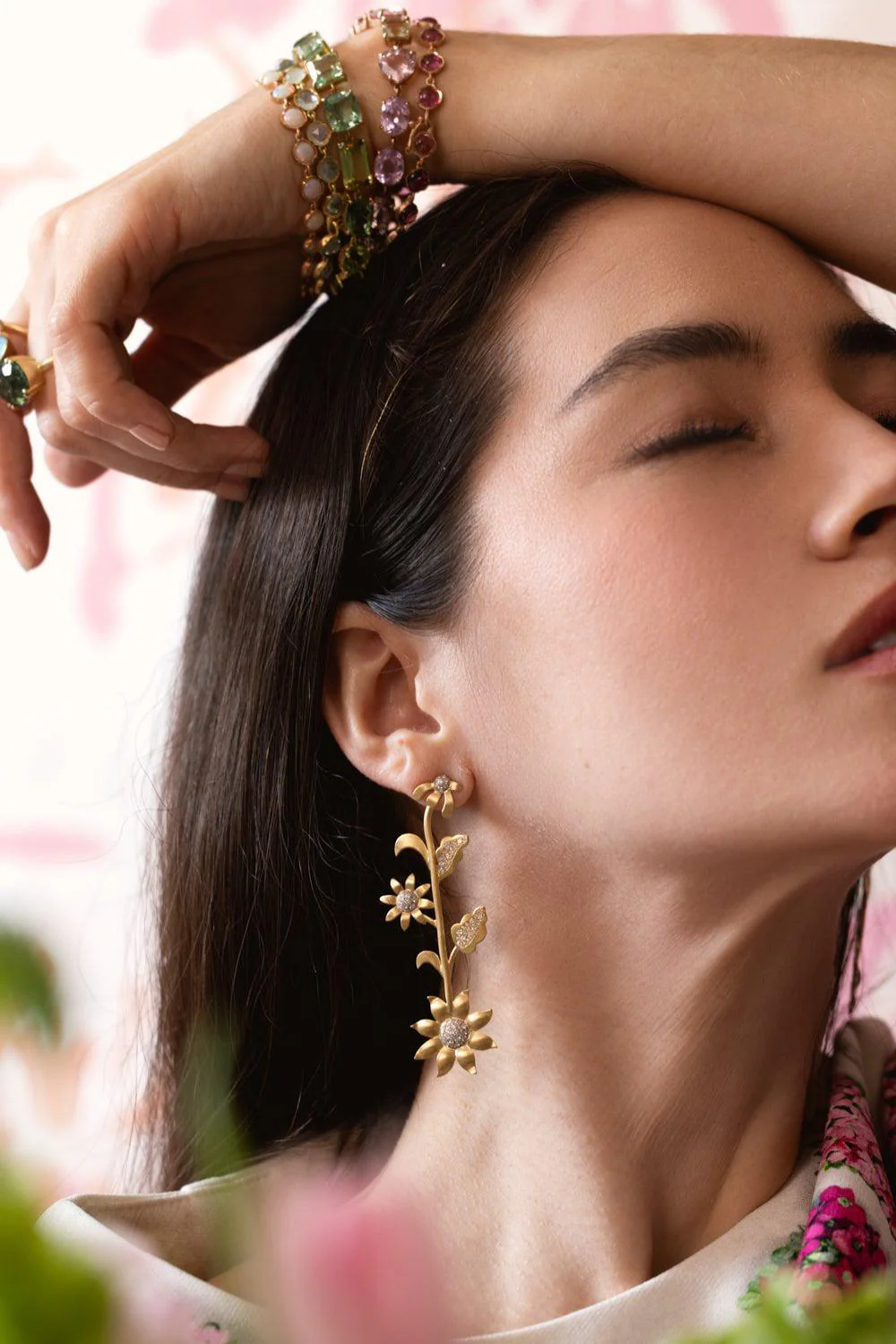 Golden Blossom Earrings - Image 4