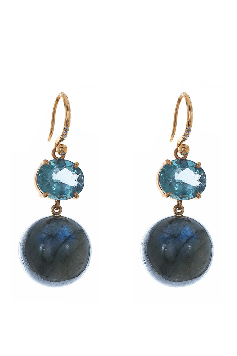 Gumball Tourmaline Sphere Earrings