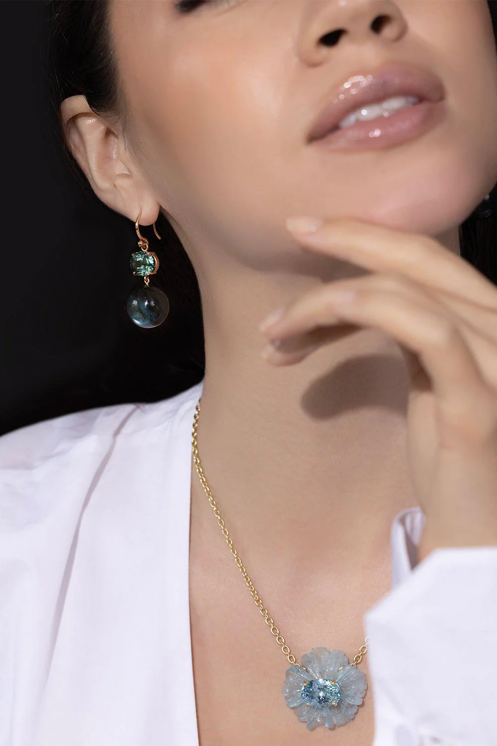 Gumball Tourmaline Sphere Earrings - Image 5