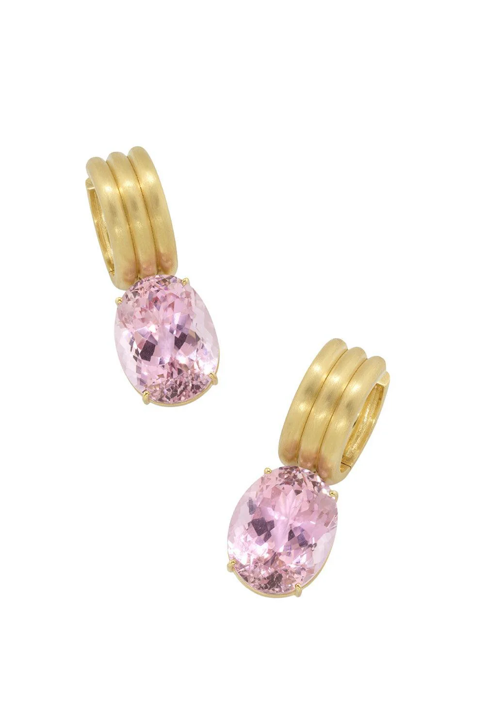 Kunzite Gemmy Gem Huggie Earrings