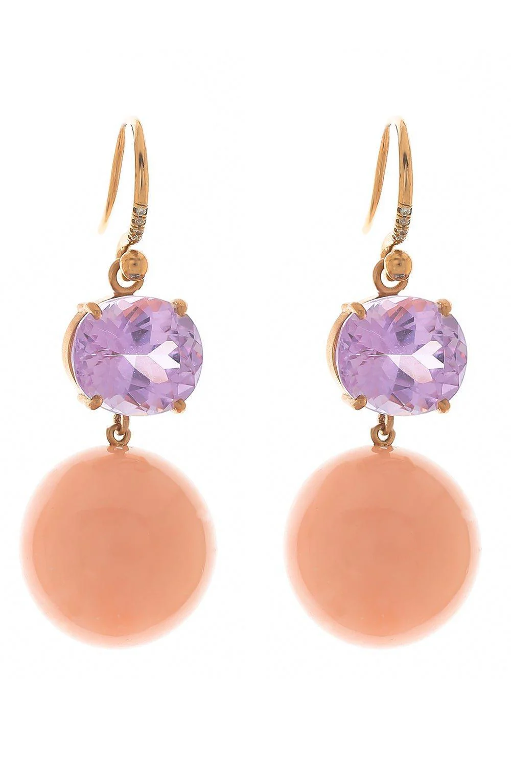 Kunzite Pink Opal Earrings