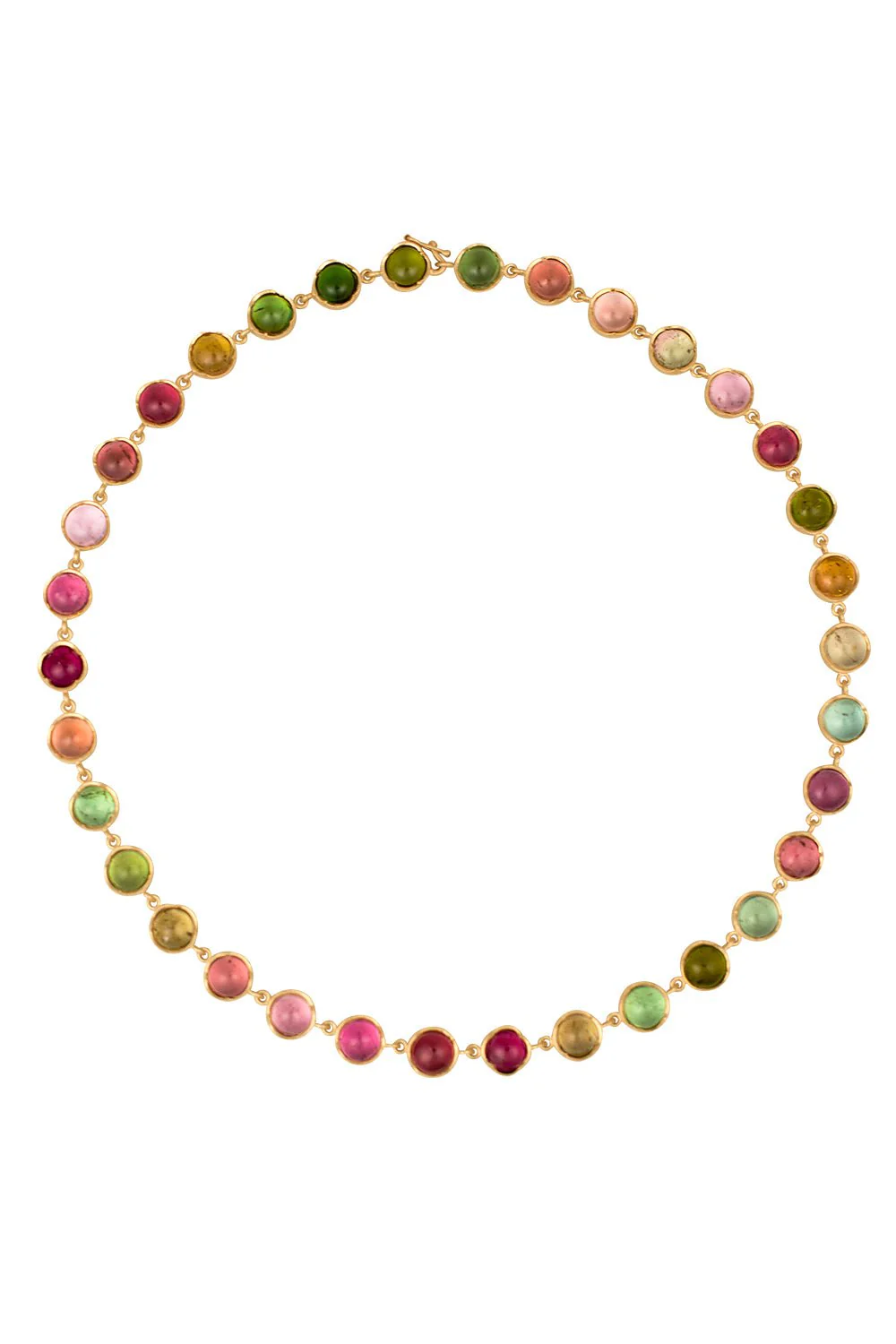 Medium Classic Link Mixed Tourmaline Necklace