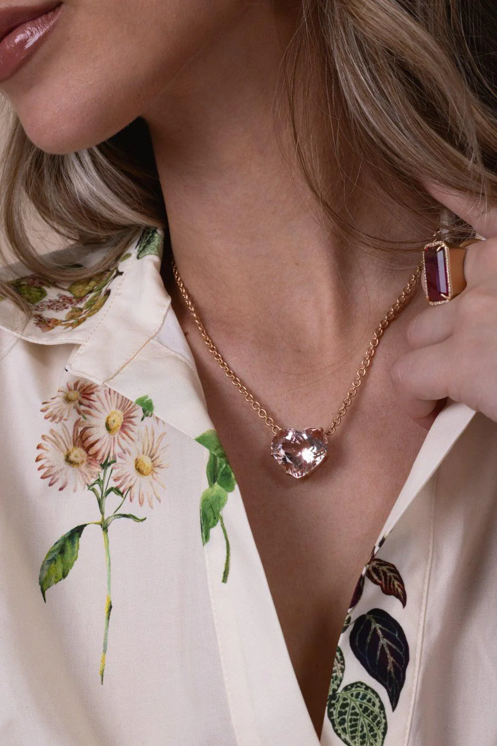 Morganite Love Necklace - Image 2