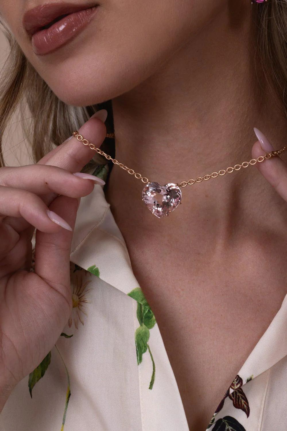 Morganite Love Necklace - Image 3