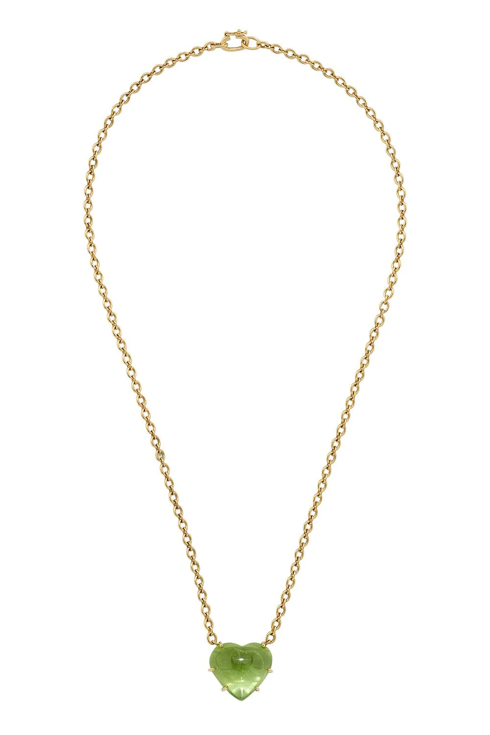 Peridot Heart Necklace