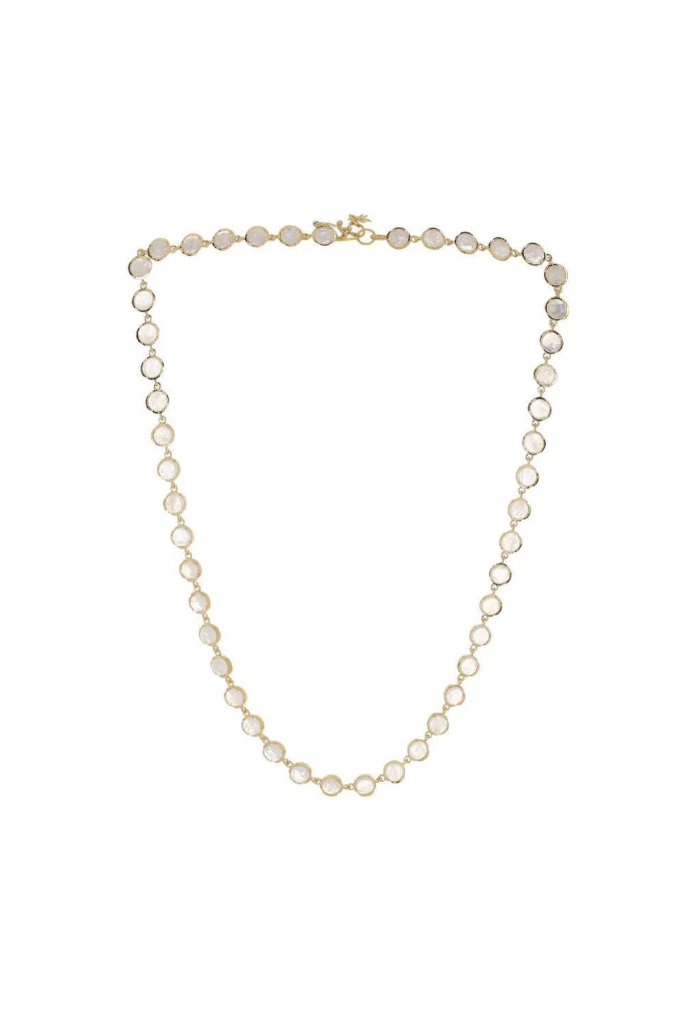 Rainbow Moonstone Classic Link Necklace