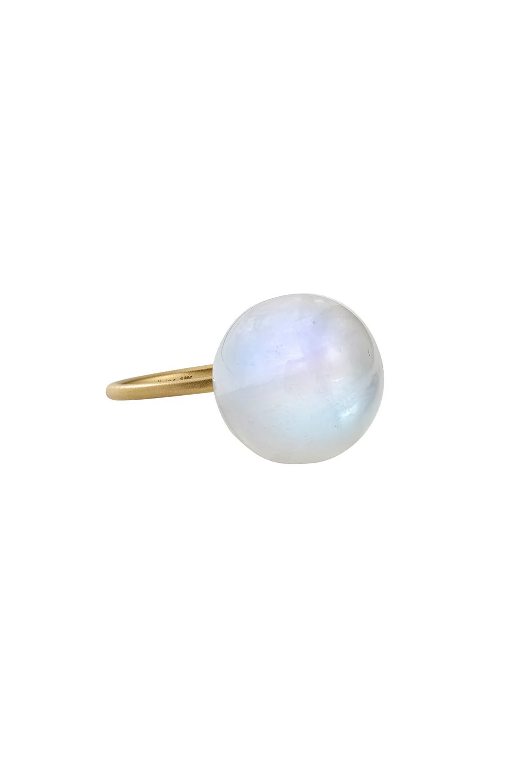 Rainbow Moonstone Sphere Gumball Ring