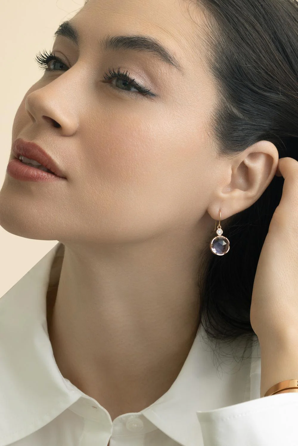 Rose Of France Drop Earrings - Image 2