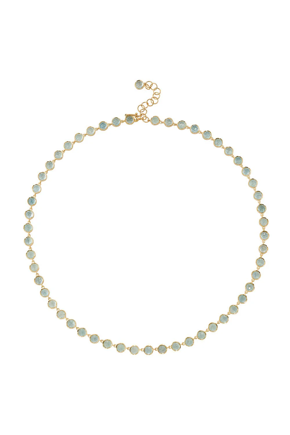 Small Classic Link Aquamarine Necklace