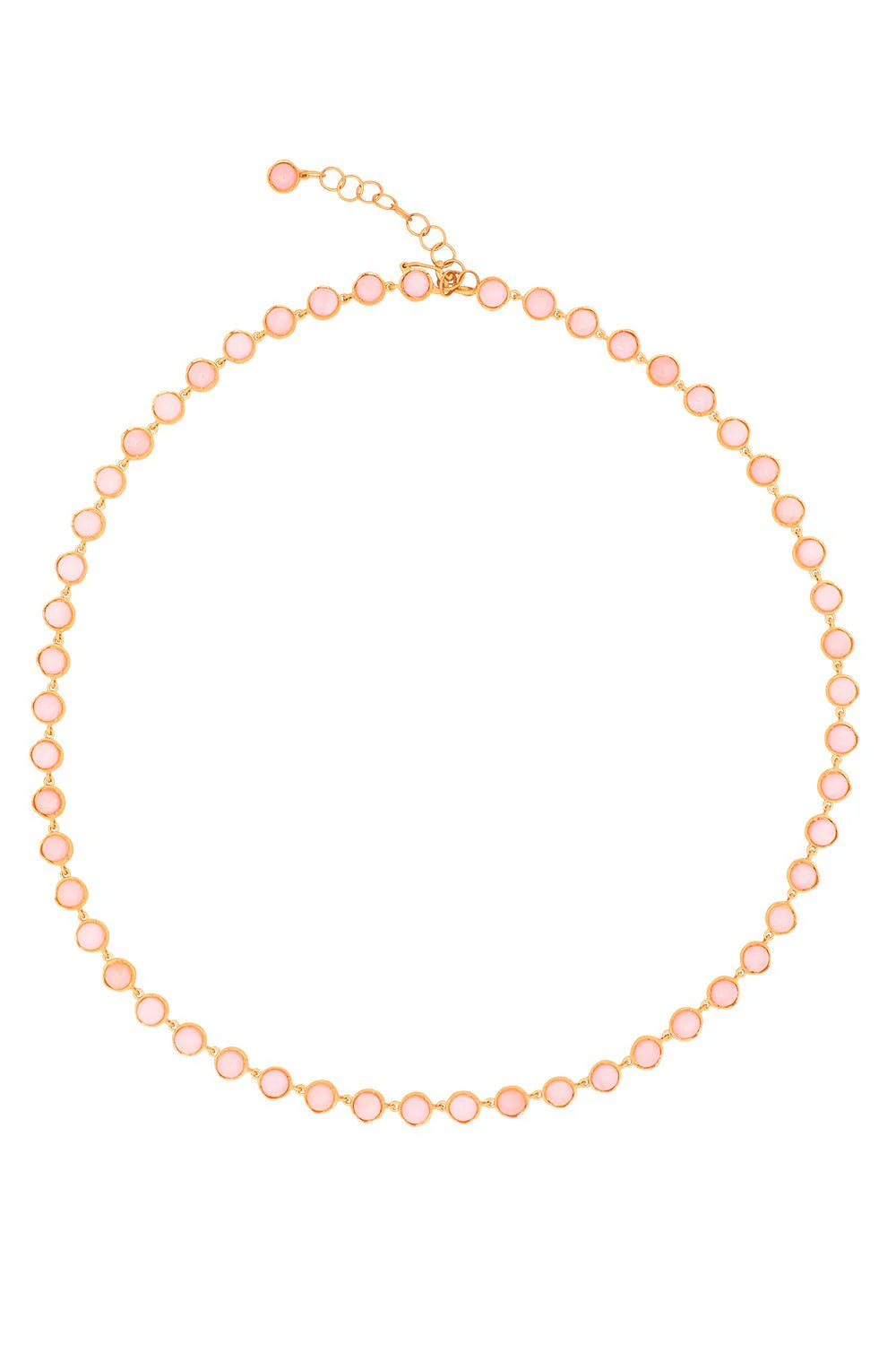 Small Classic Link Pink Opal Necklace