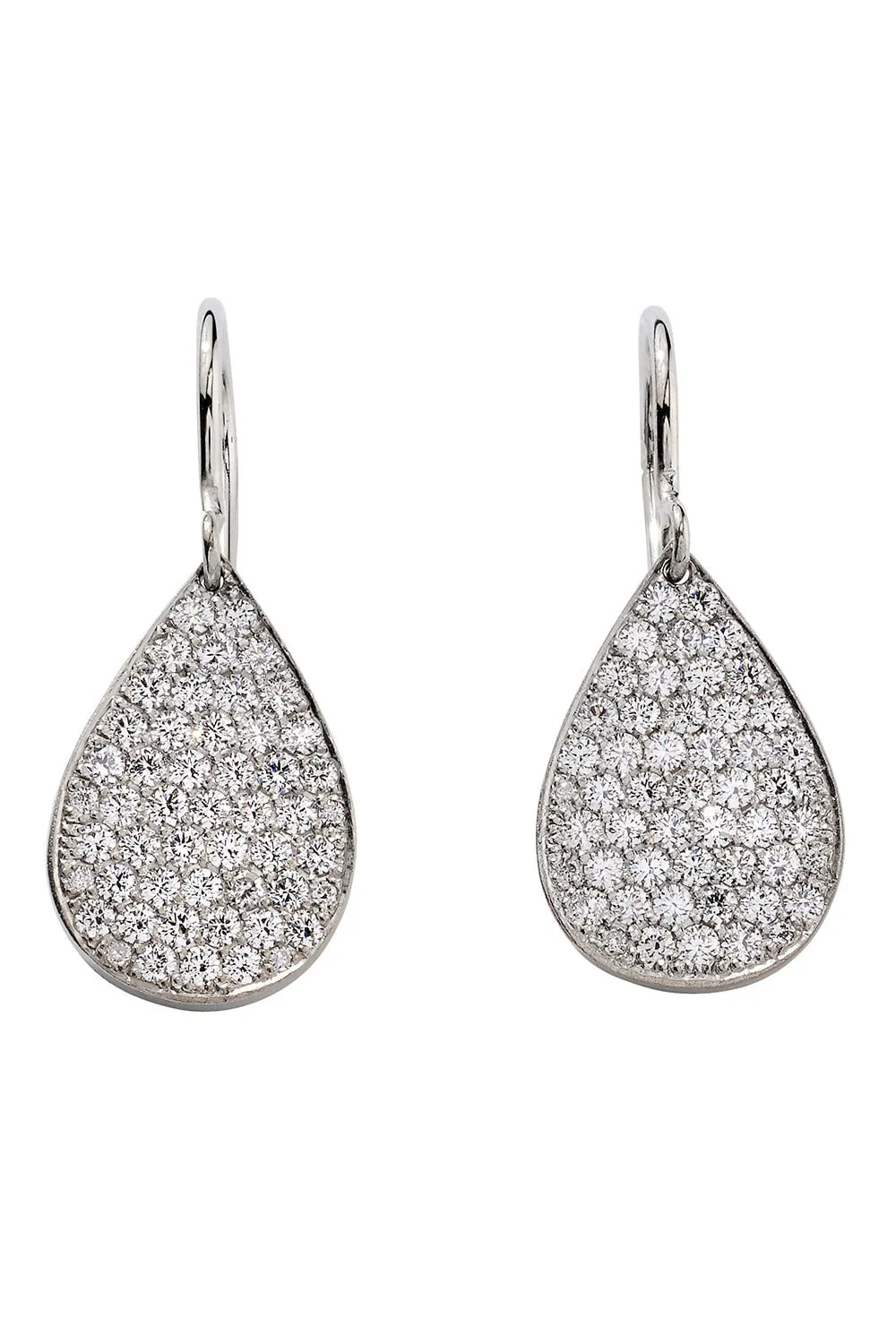 Small Diamond Pear Earrings