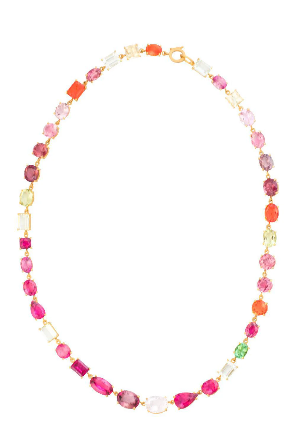 Tourmaline Rubellite Gemmy Gem Necklace