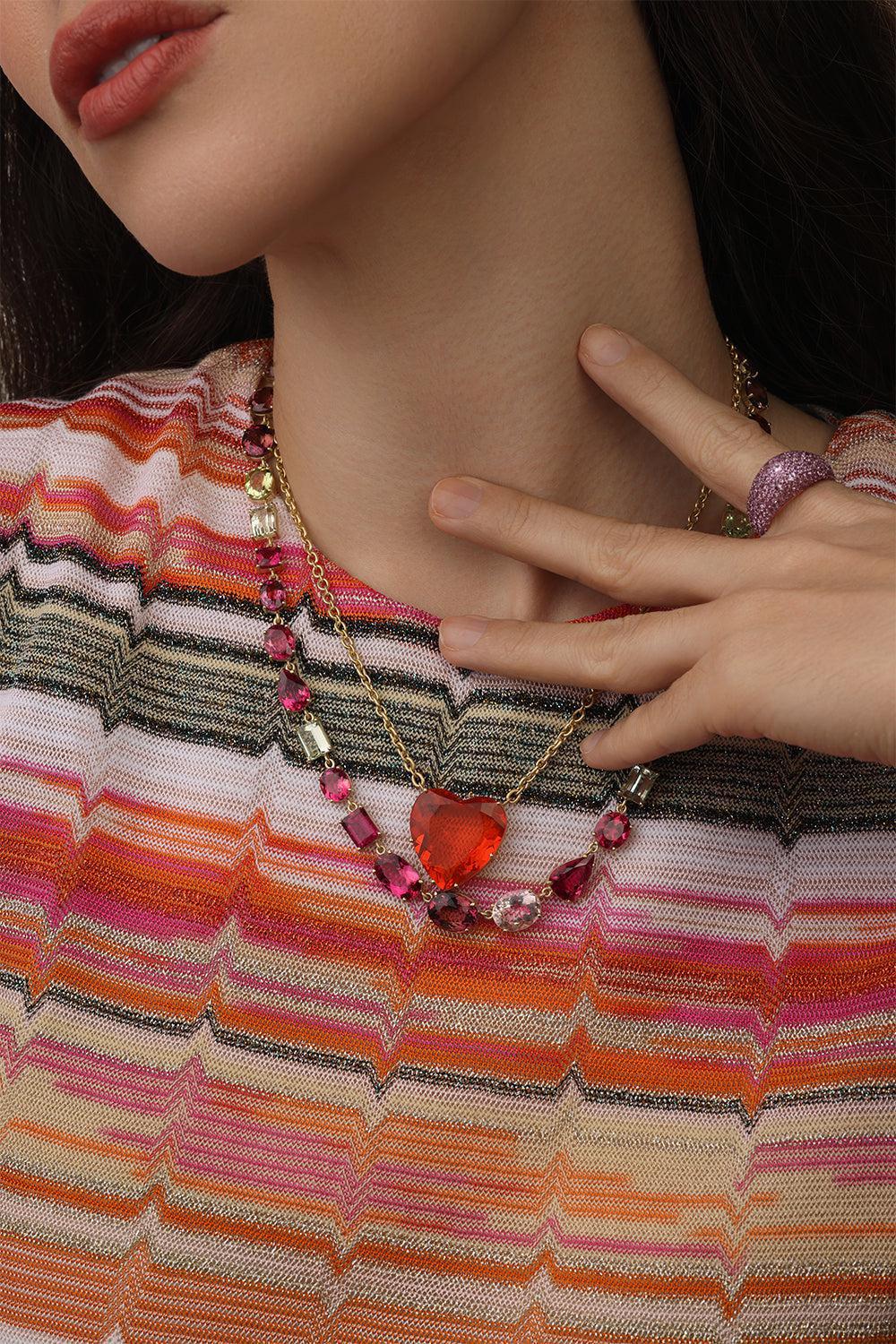 Tourmaline Rubellite Gemmy Gem Necklace - Image 5