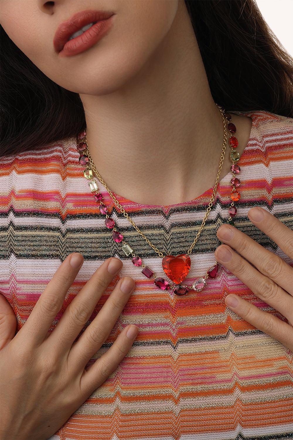 Tourmaline Rubellite Gemmy Gem Necklace - Image 6