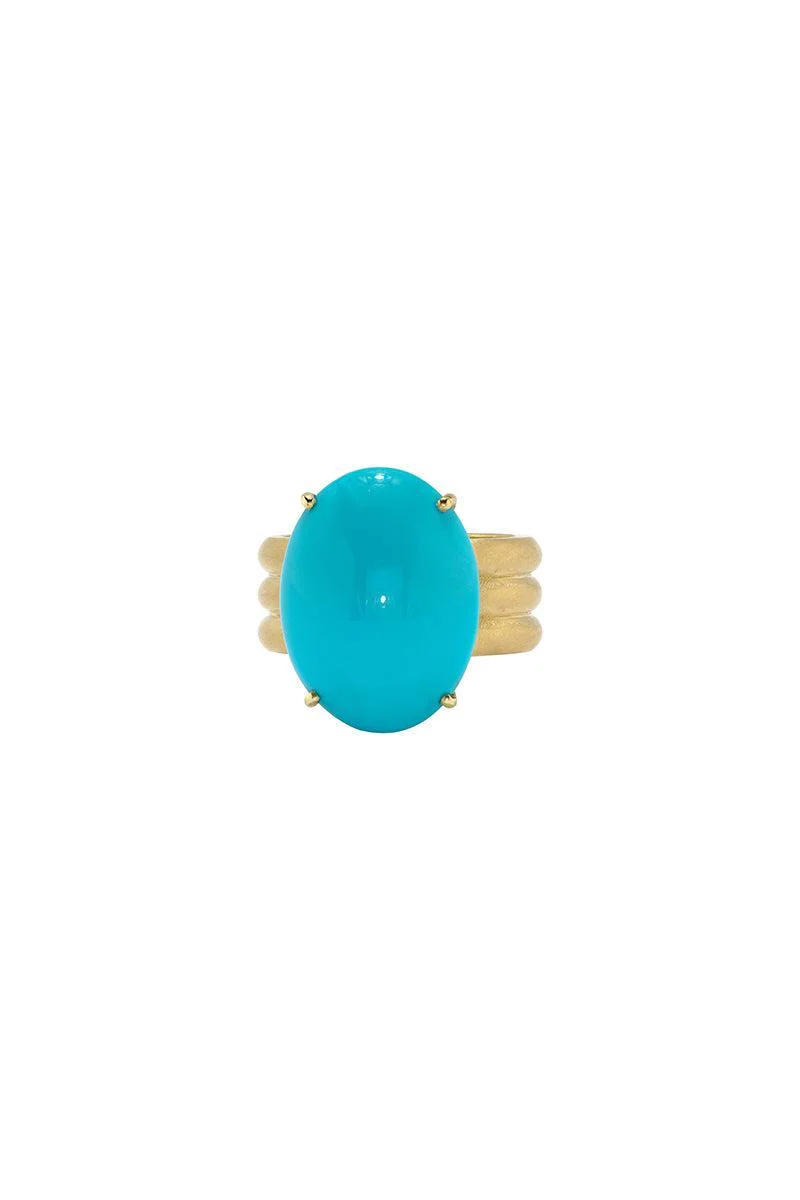Turquoise Cabochon Heroic Ring