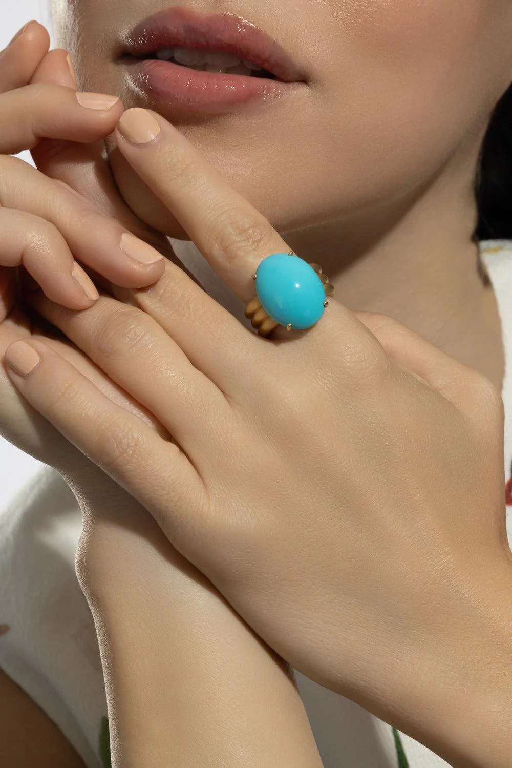Turquoise Cabochon Heroic Ring - Image 4