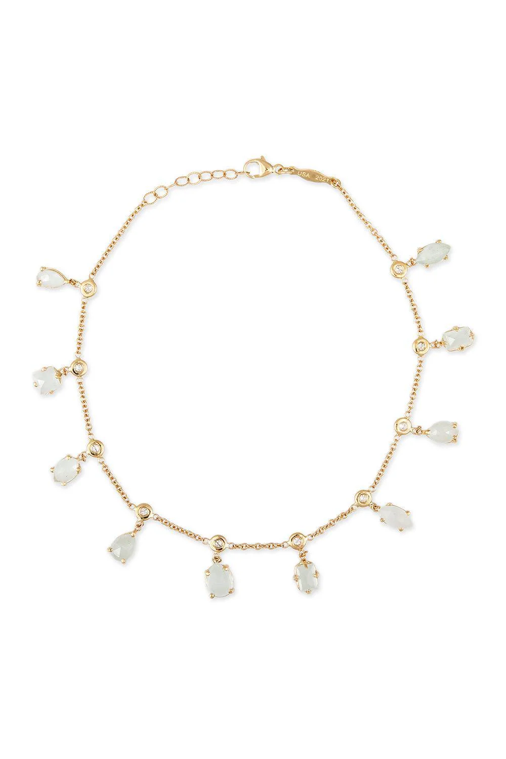 Aquamarine Shaker Anklet